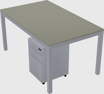 Rectangular desk