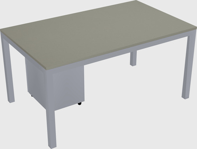 Rectangular desk