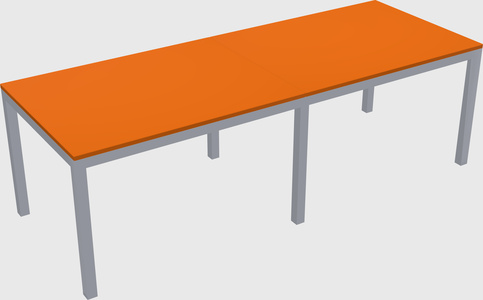 Rectangular desk