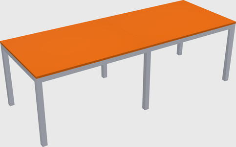 Rectangular desk