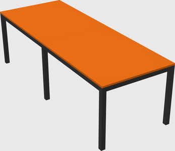 Rectangular desk