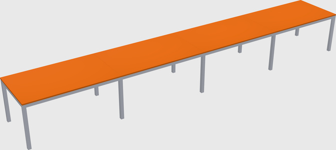 Rectangular desk