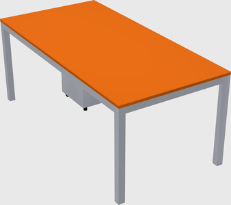 Rectangular desk
