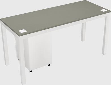 Rectangular desk