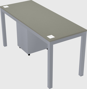 Rectangular desk
