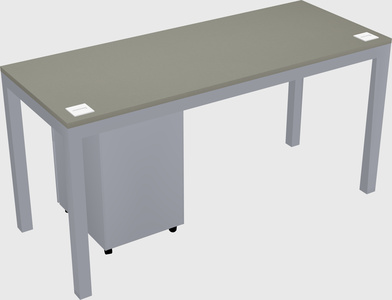 Rectangular desk