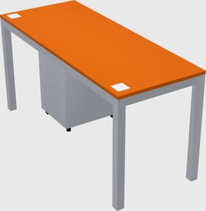 Rectangular desk