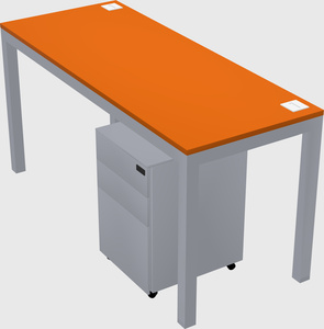 Rectangular desk