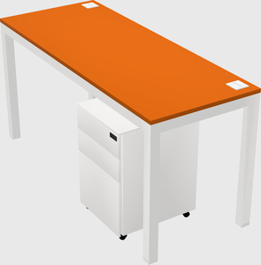 Rectangular desk