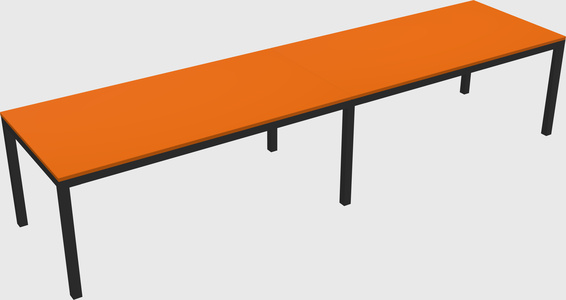 Rectangular desk