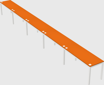 Rectangular desk