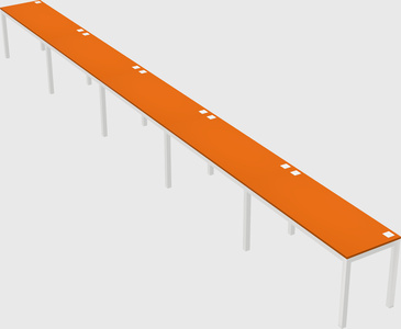 Rectangular desk