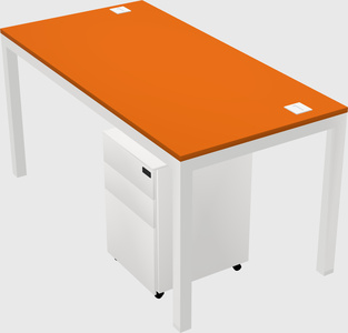 Rectangular desk
