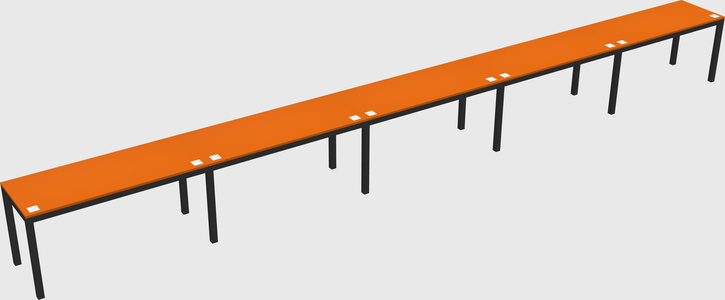 Rectangular desk