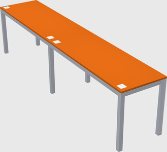 Rectangular desk