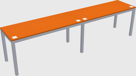 Rectangular desk