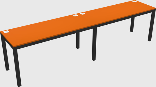 Rectangular desk