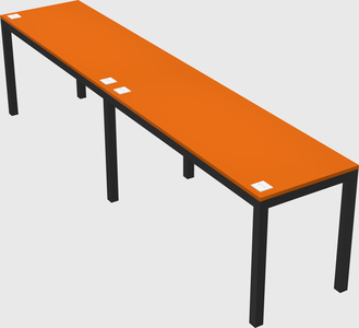 Rectangular desk