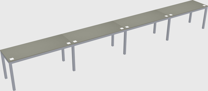 Rectangular desk