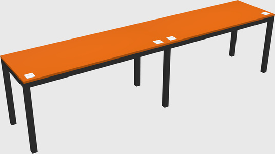Rectangular desk