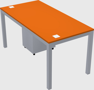 Rectangular desk