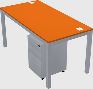 Rectangular desk