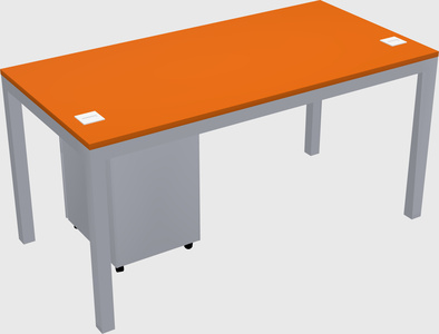 Rectangular desk