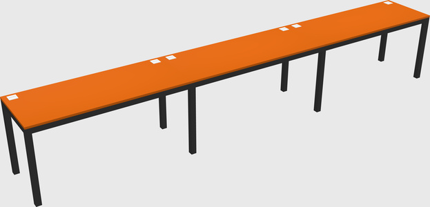 Rectangular desk