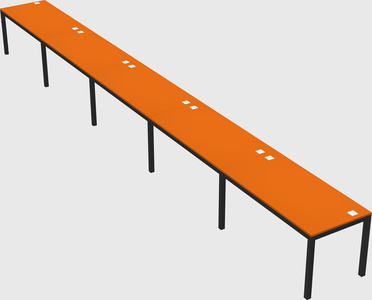 Rectangular desk