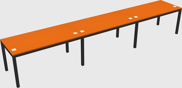 Rectangular desk