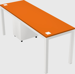 Rectangular desk