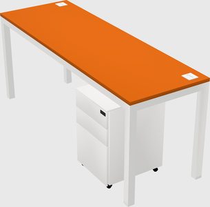 Rectangular desk