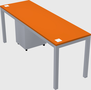 Rectangular desk