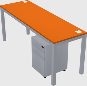 Rectangular desk