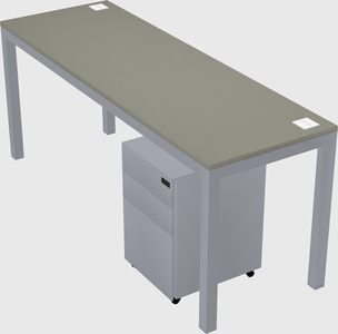 Rectangular desk