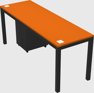 Rectangular desk