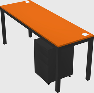Rectangular desk