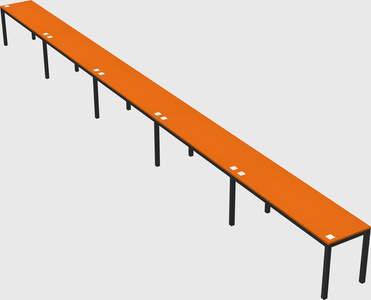 Rectangular desk