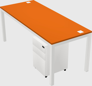 Rectangular desk