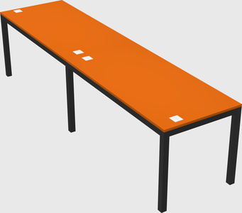 Rectangular desk