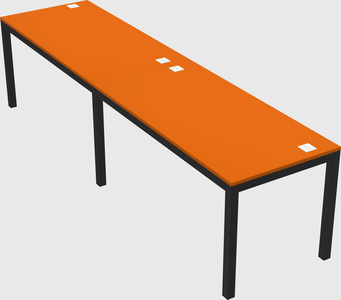 Rectangular desk