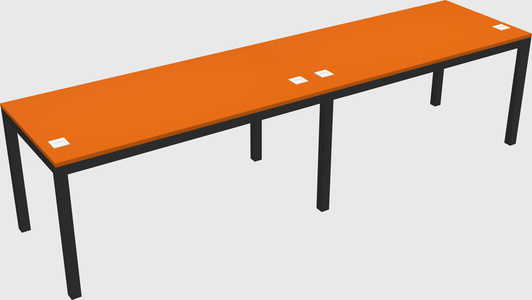 Rectangular desk
