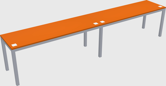 Rectangular desk