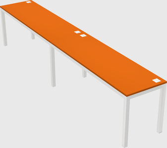 Rectangular desk