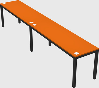 Rectangular desk