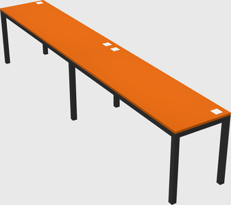 Rectangular desk