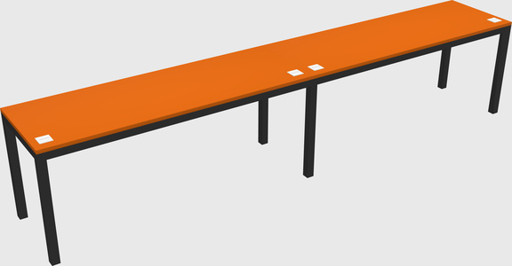 Rectangular desk