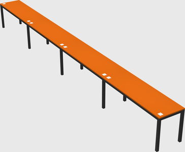 Rectangular desk