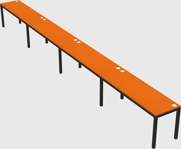 Rectangular desk