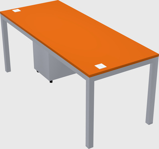 Rectangular desk